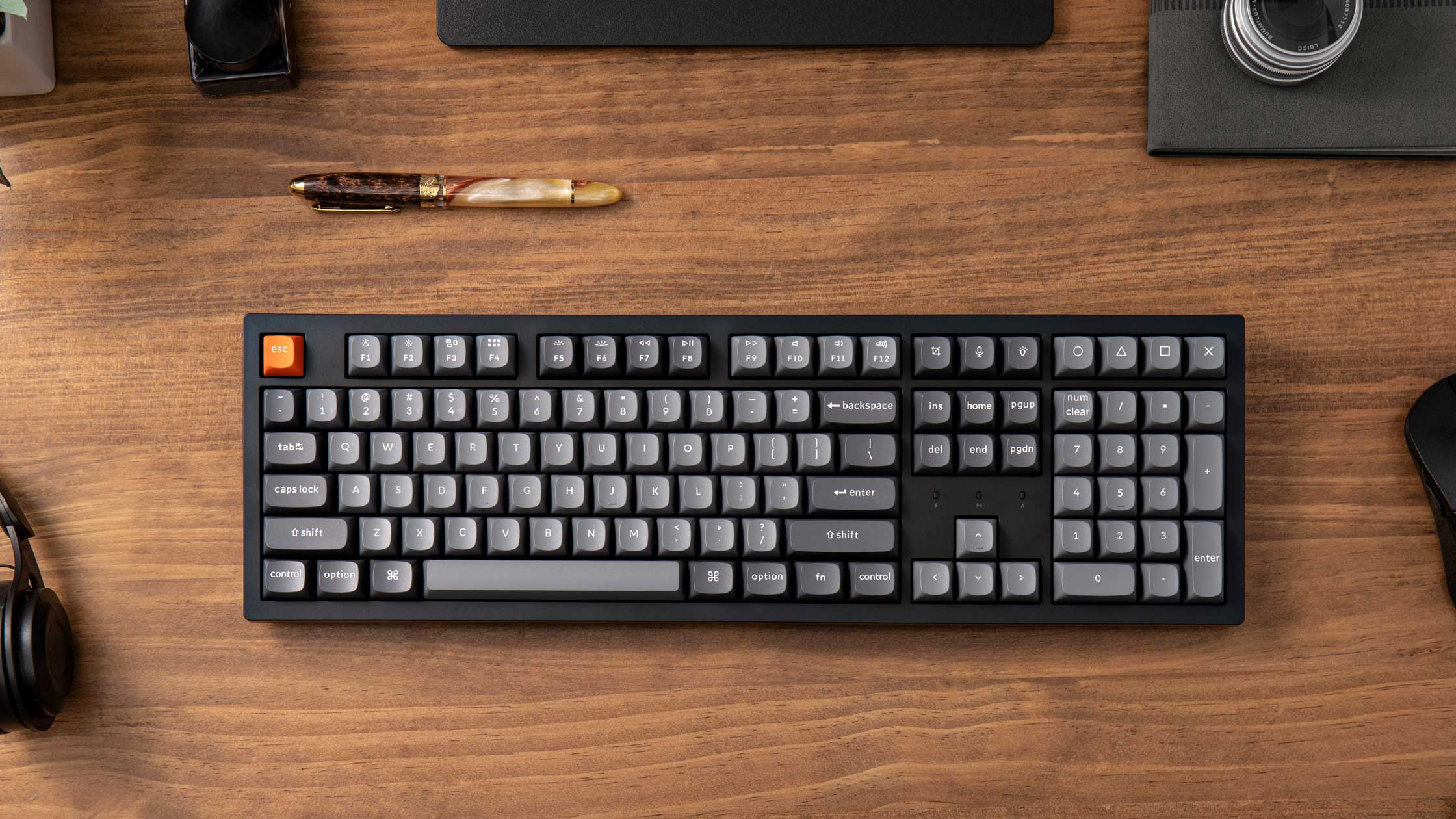 keychron k9 max 赤軸 RGB Hot-Swappable Keychron K9 Max QMK Wireless Custom Mechanical Keyboard